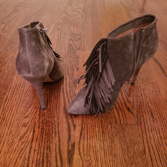 Designer Alexa Wagner fringe suede boots size 40 - Picture 2 of 5